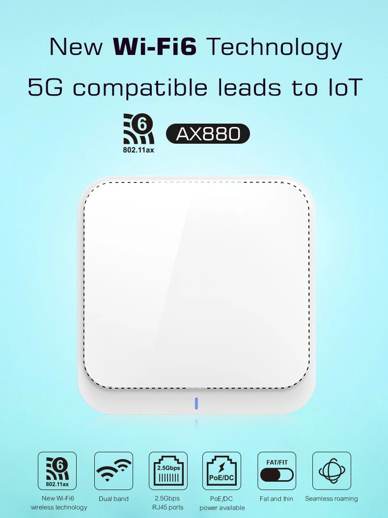 11ax WiFi 6 Wireless Ap/Router 3657Mbps, Wi-Fi 6 4*4